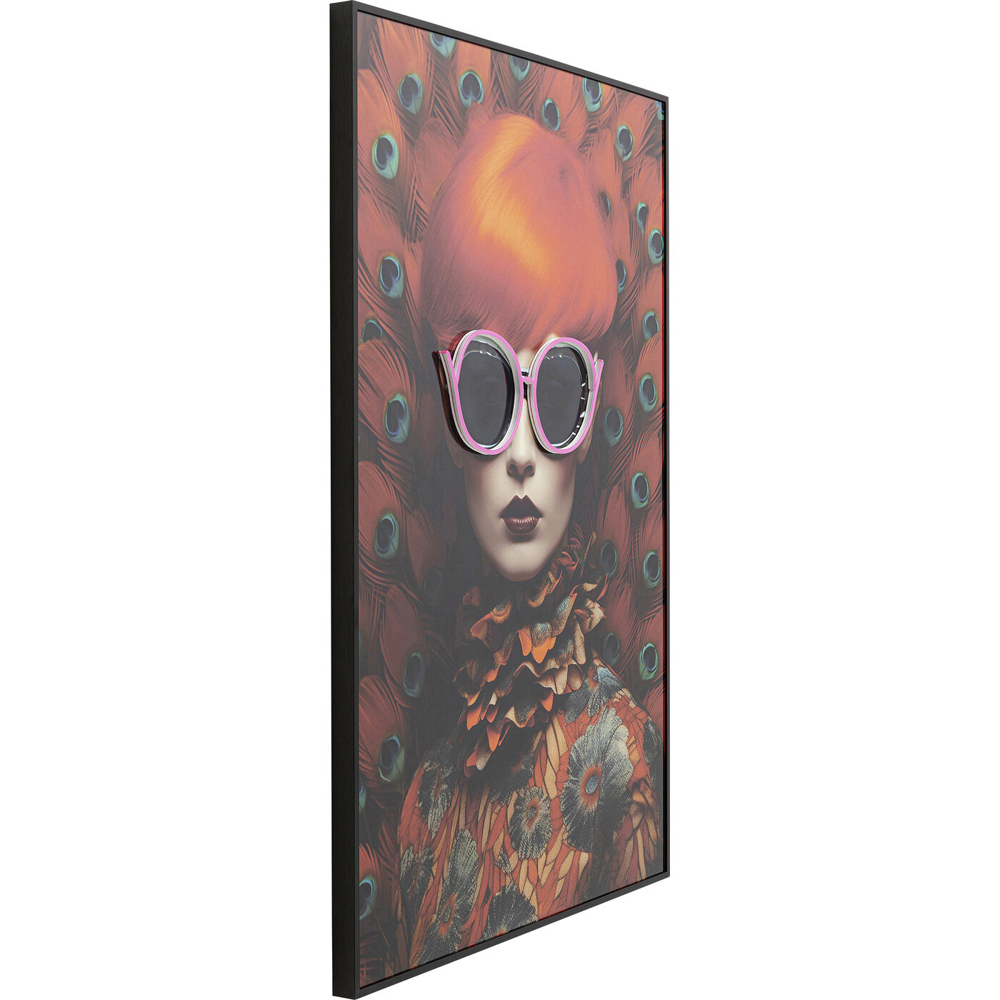Картина Fancy Red Lady LED 120x80cm KARE 56578