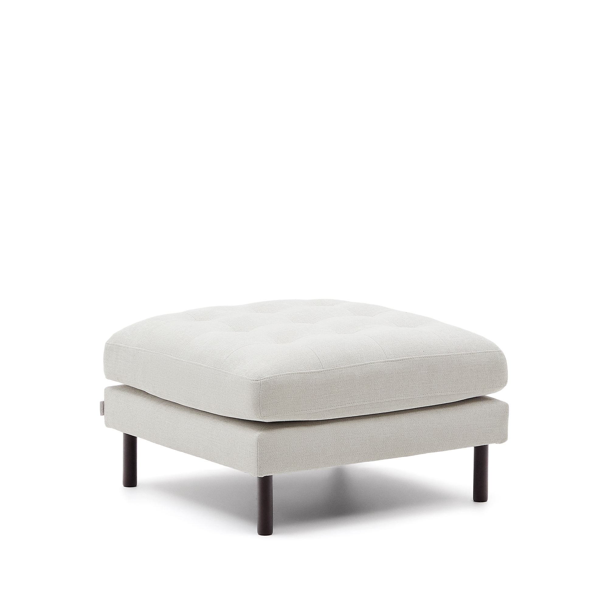 Debra Пуф из перламутровой синели с ножками цвета венге La Forma 181417