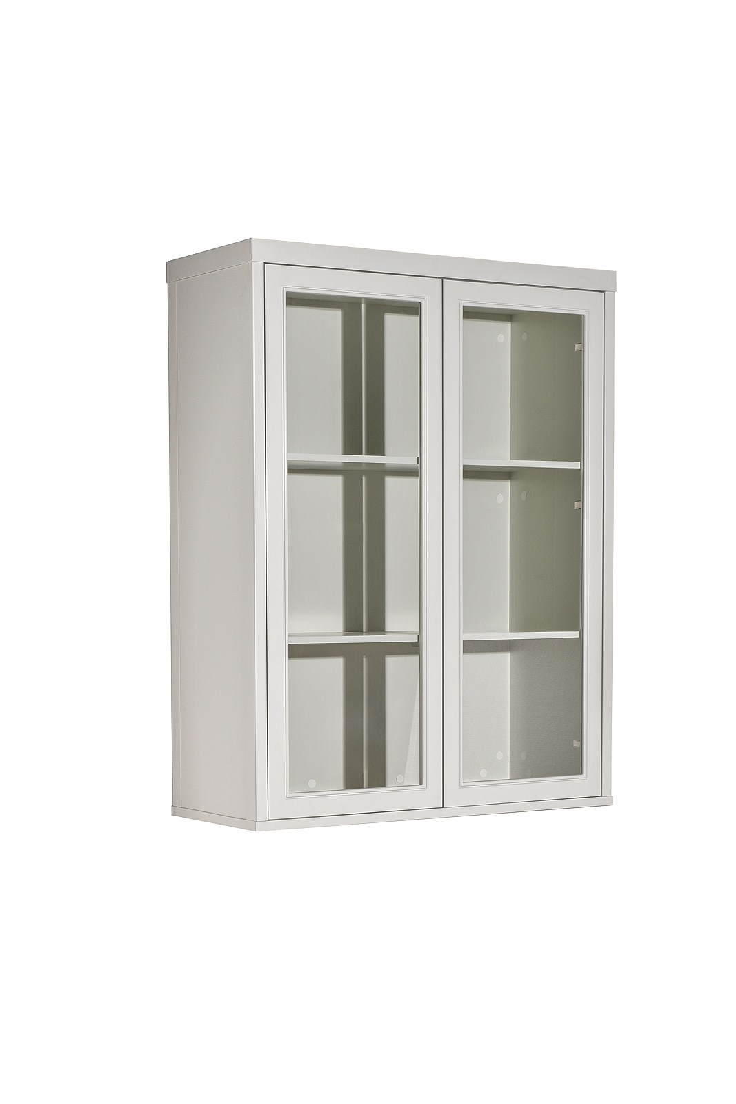 Шкаф-витрина 2 стеклянных фасада с комодом с 2-мя ящиками Garda Decor 151SV-000025