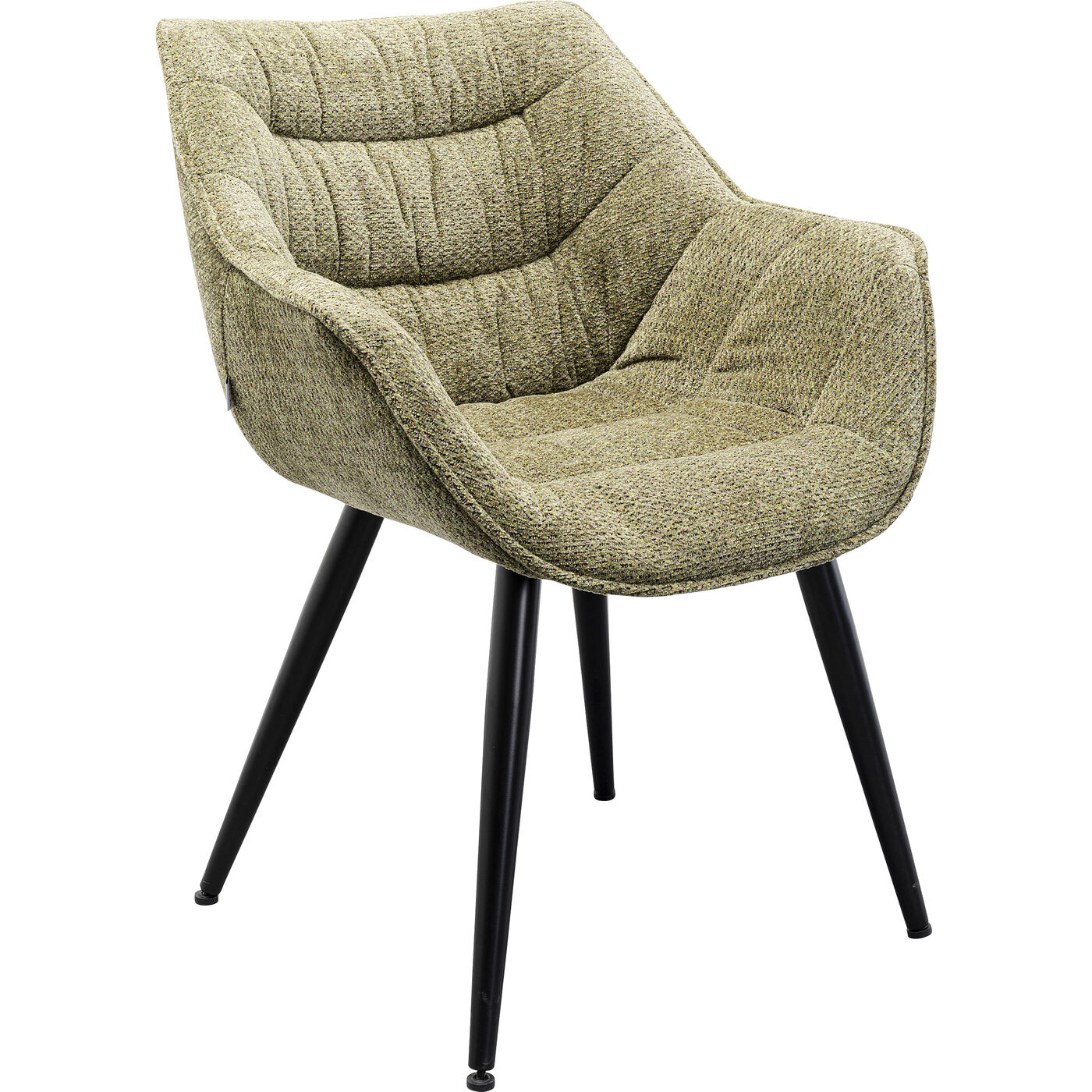 Стул с подлокотниками Thelma Melange Green KARE 87726