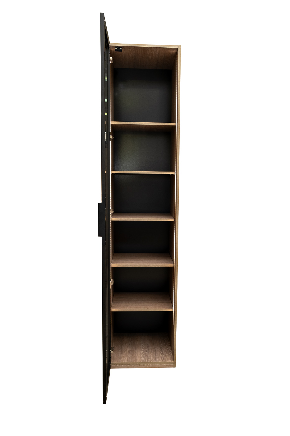 Шкаф-пенал с полками цвет дуб Garda Decor GD-10014/1-3(тонировка)