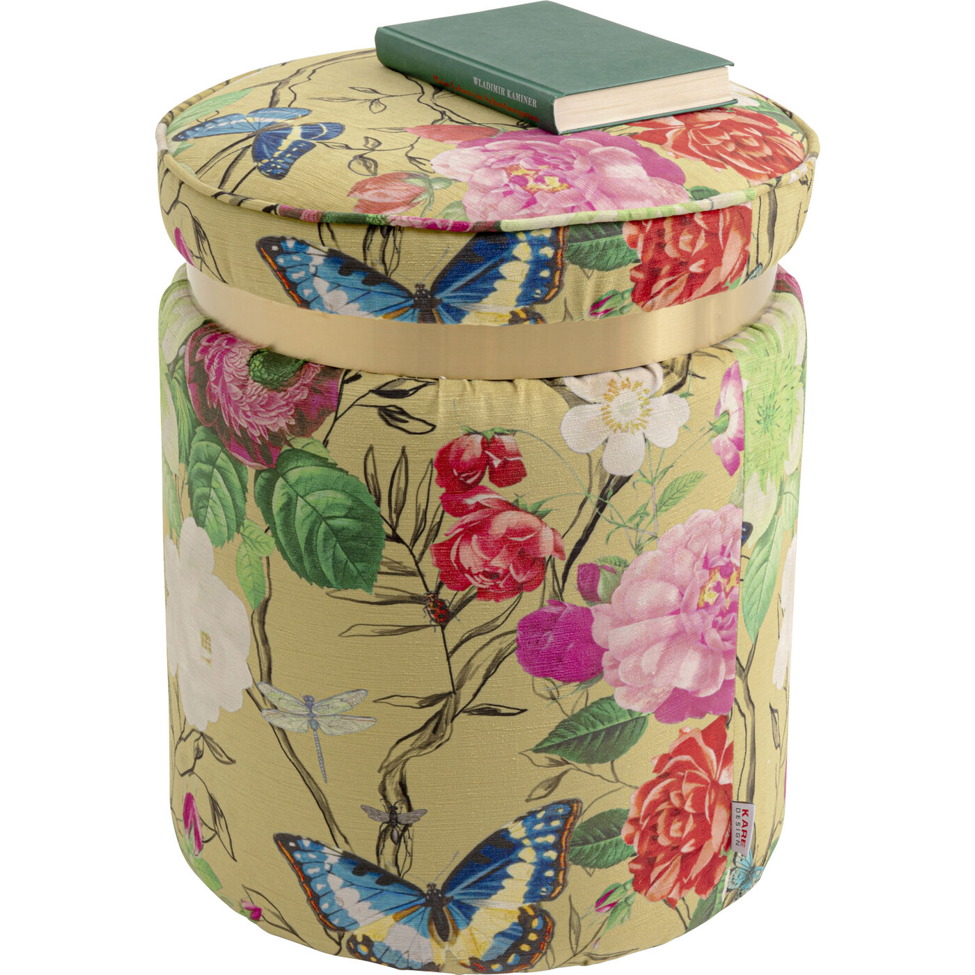 Пуф Flower Fever Yellow Ø39cm KARE 71088