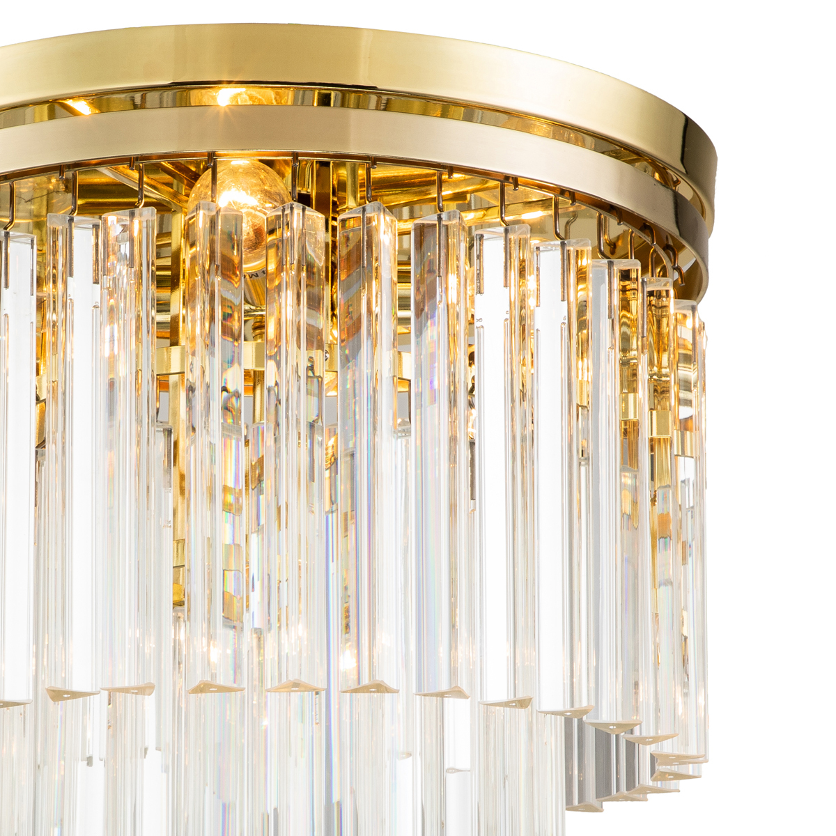 Потолочный светильник  Delight Collection Odeon 5 gold/clear