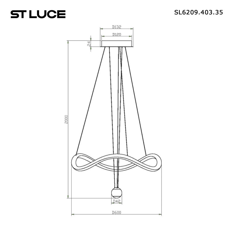 Подвесной светильник ST-Luce SL6209.403.35
