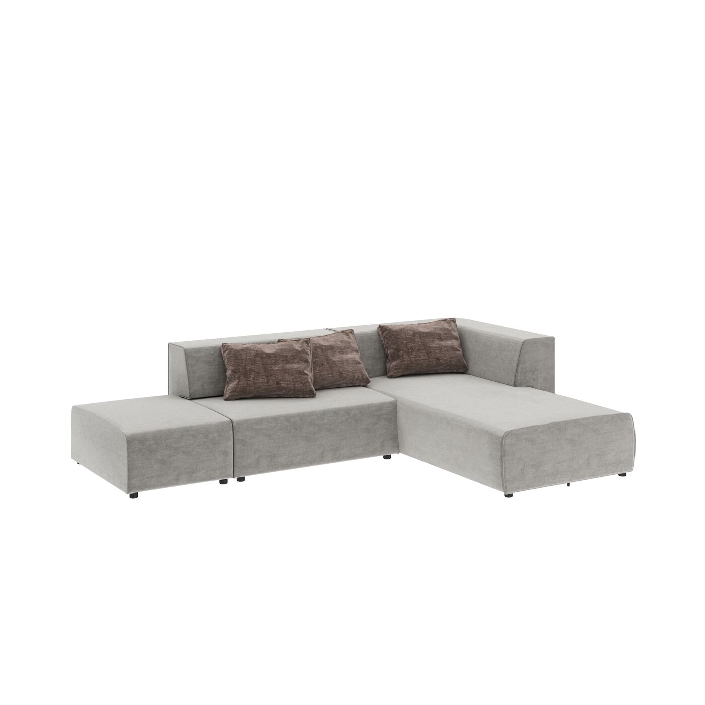 Угловой диван Infinity Vegas Grey 337 см KARE 86051