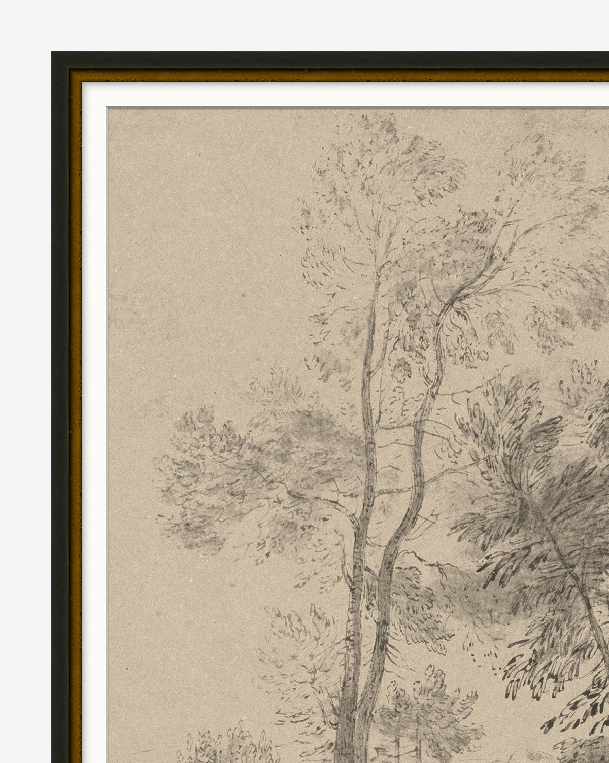 Постер в винтажном стиле  Pastoral Sketch Louvre Home DPP150924VHS