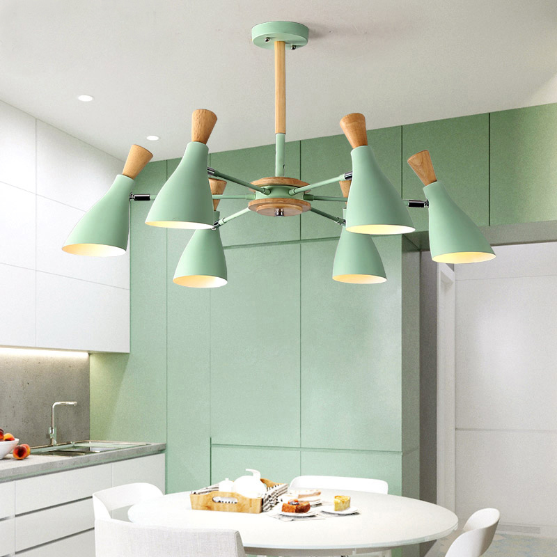 Люстра на штанге TUNE L8 Green by ImperiumLoft