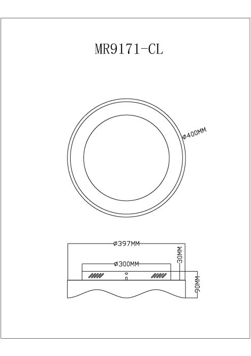 Накладной светильник MyFar MR9171-CL