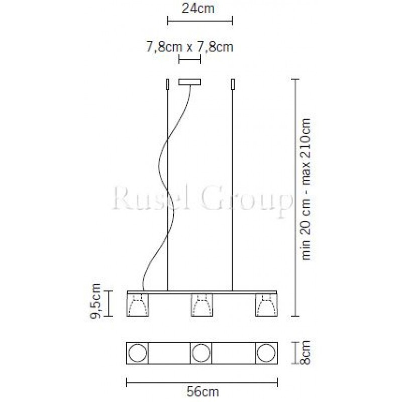 Подвесной светильник Fabbian Cubetto Crystal Glass D28 A14 00