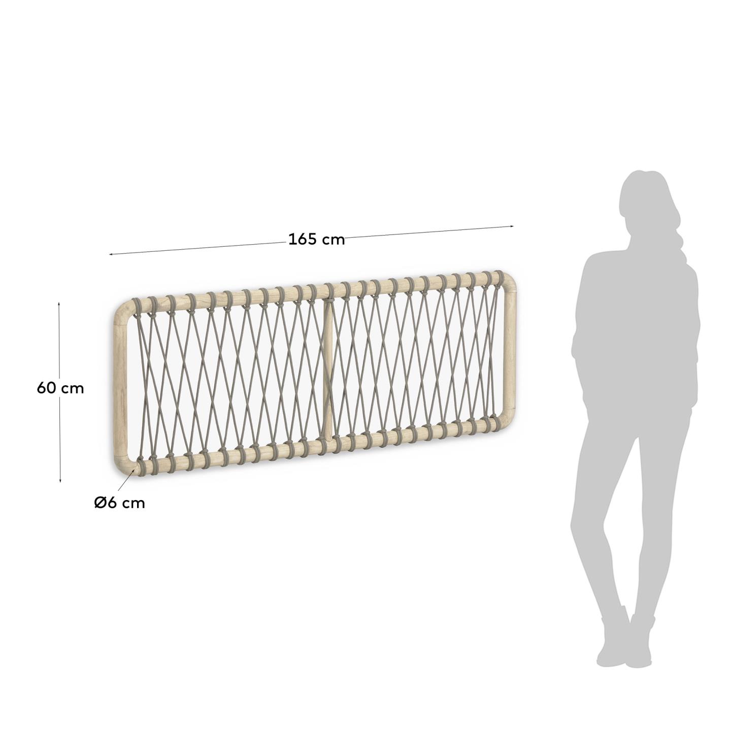 Изголовье кровати Aberash из массива минди 165 x 60 см La Forma (ex Julia Grup)
