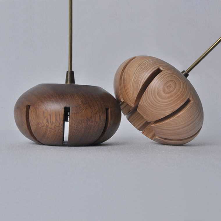 Дизайнерская люстра CAPSULES D30 Dark wood by ImperiumLoft
