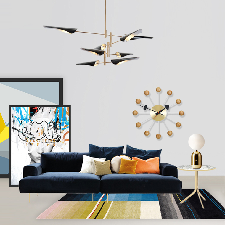 Люстра Cross cable no 407 D145 6 lights Black by ImperiumLoft