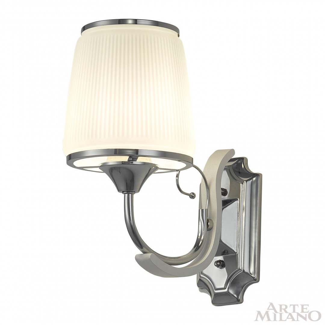 Бра с плафоном 309247/1W Wh/Ni Arte Milano