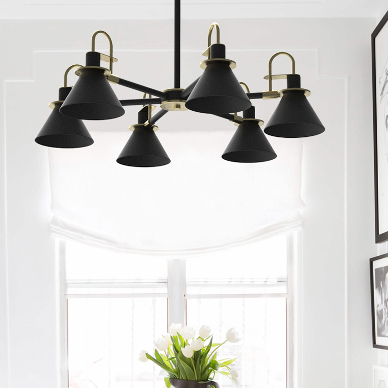 Люстра на штанге CODA D94 Black by ImperiumLoft