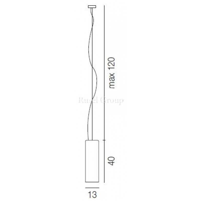 Подвесной светильник Vistosi TUBES SP 40