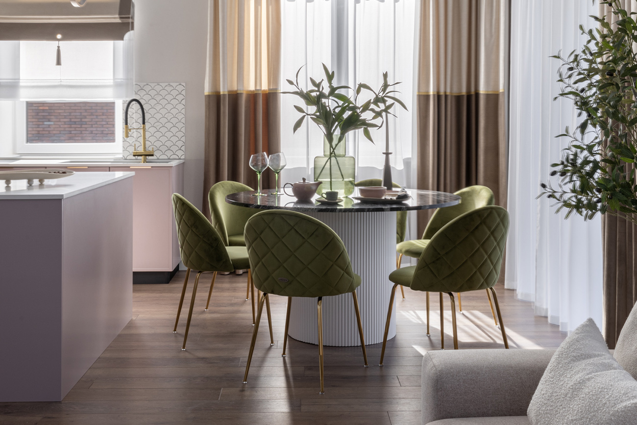 Стул велюровый аки на металлически ножка Garda Decor 30C-30177