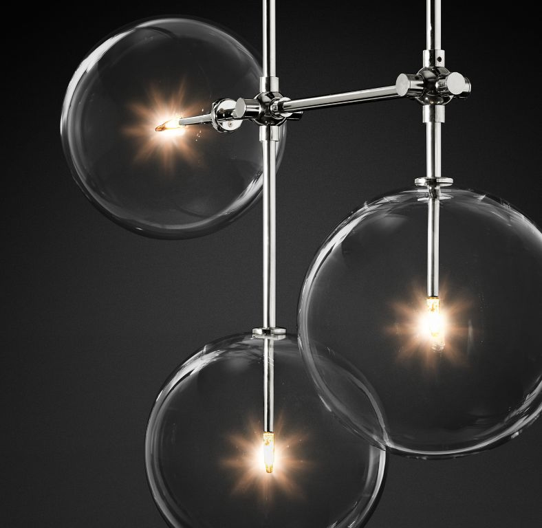 Потолочный светильник Delight Collection Globe Mobile 7A chrome