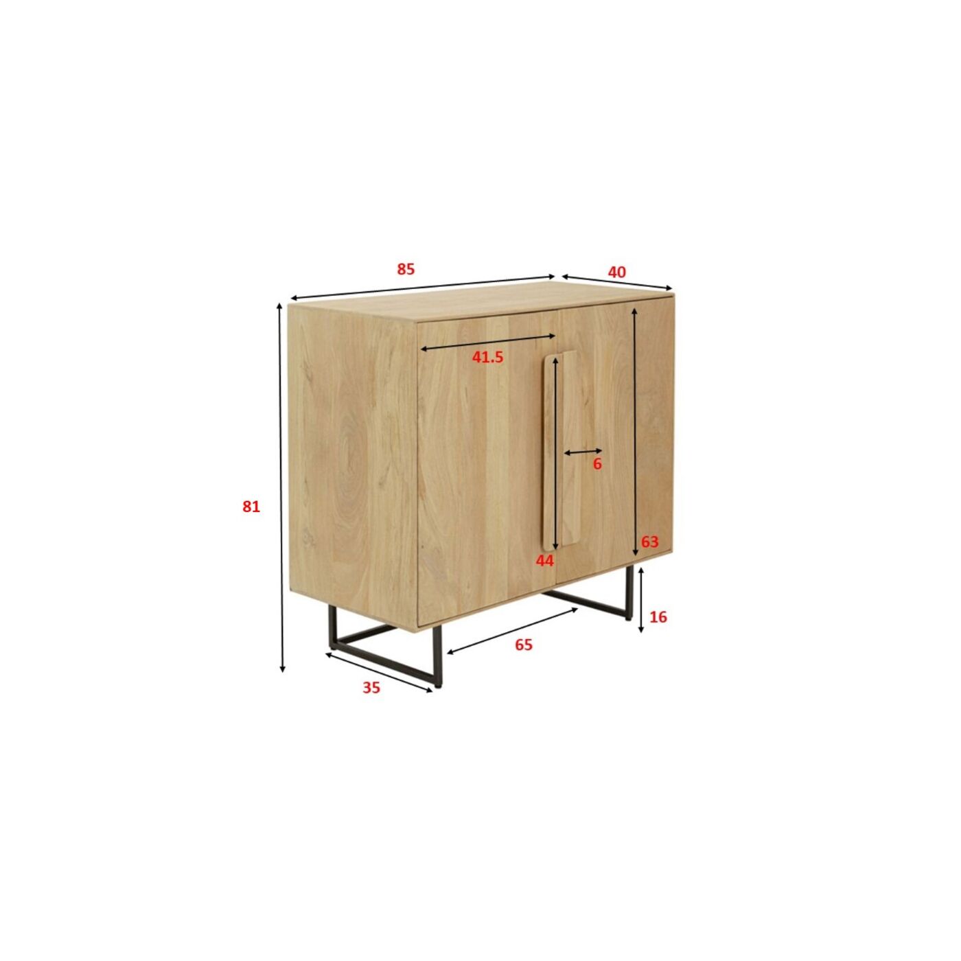 Комод Mulino Doors 85x81cm KARE 70099