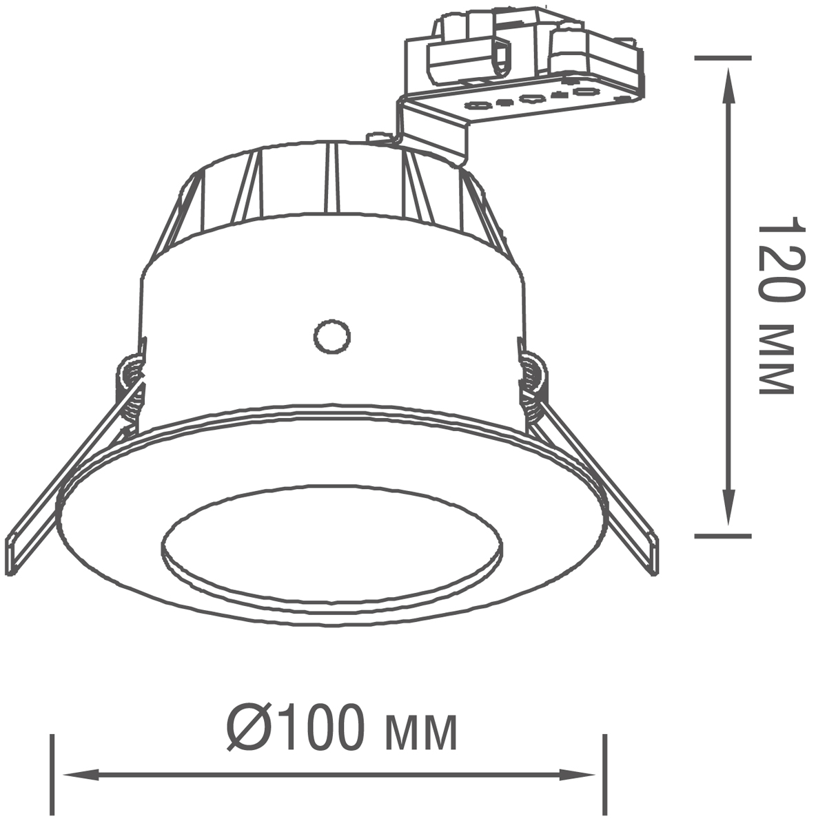 Встраиваемый светильник Donolux N1519RAL9005