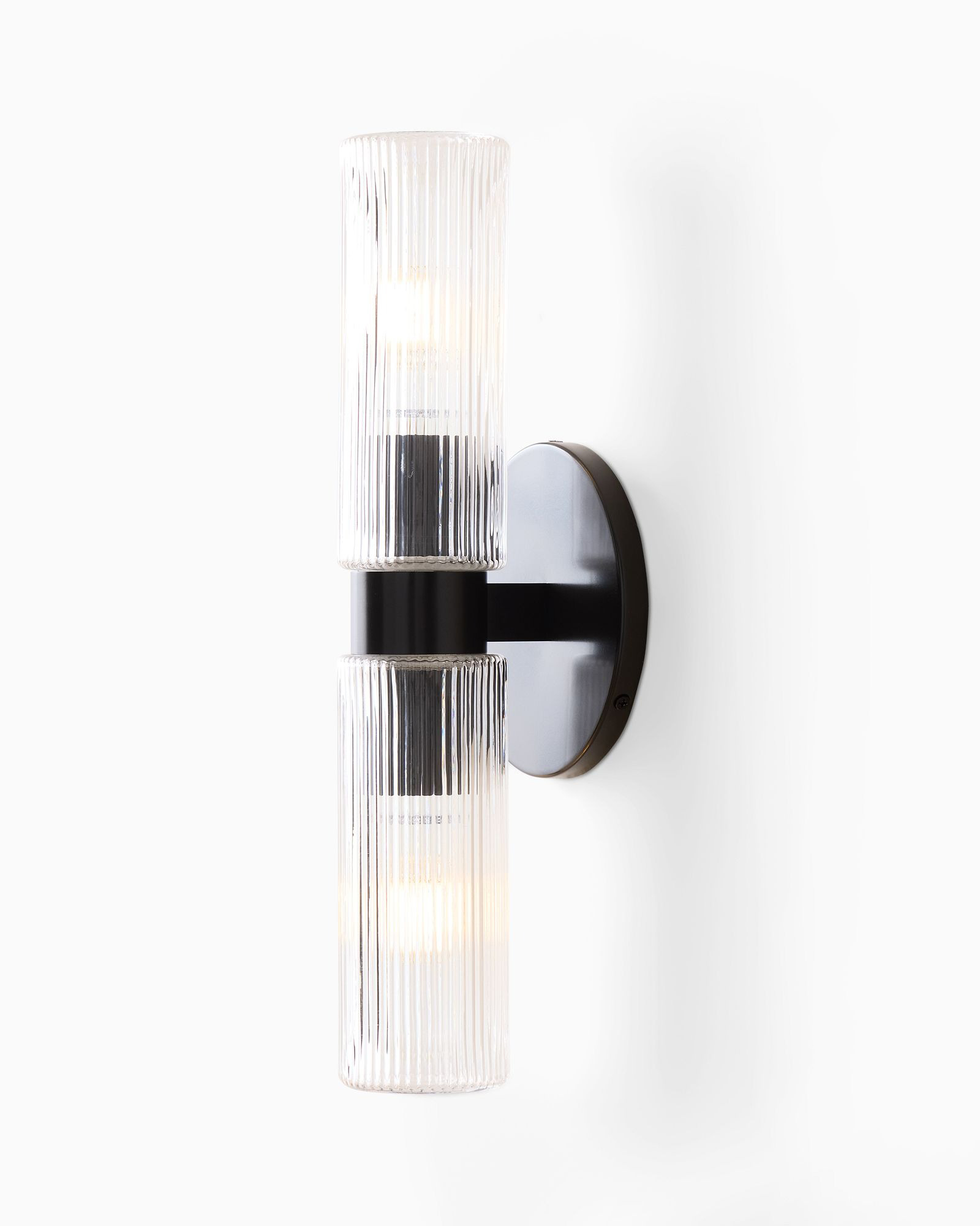 Чёрное двойное бра “Батлер” Louvre Home LHLSC240224XNP