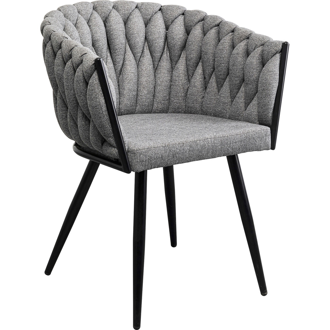 Стул с подлоктниками Dean Grey KARE 87991