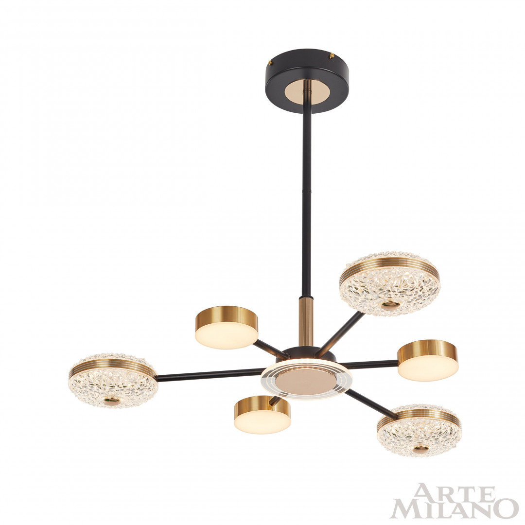 Люстра светодиодная 272069/6 BK/GD Arte Milano
