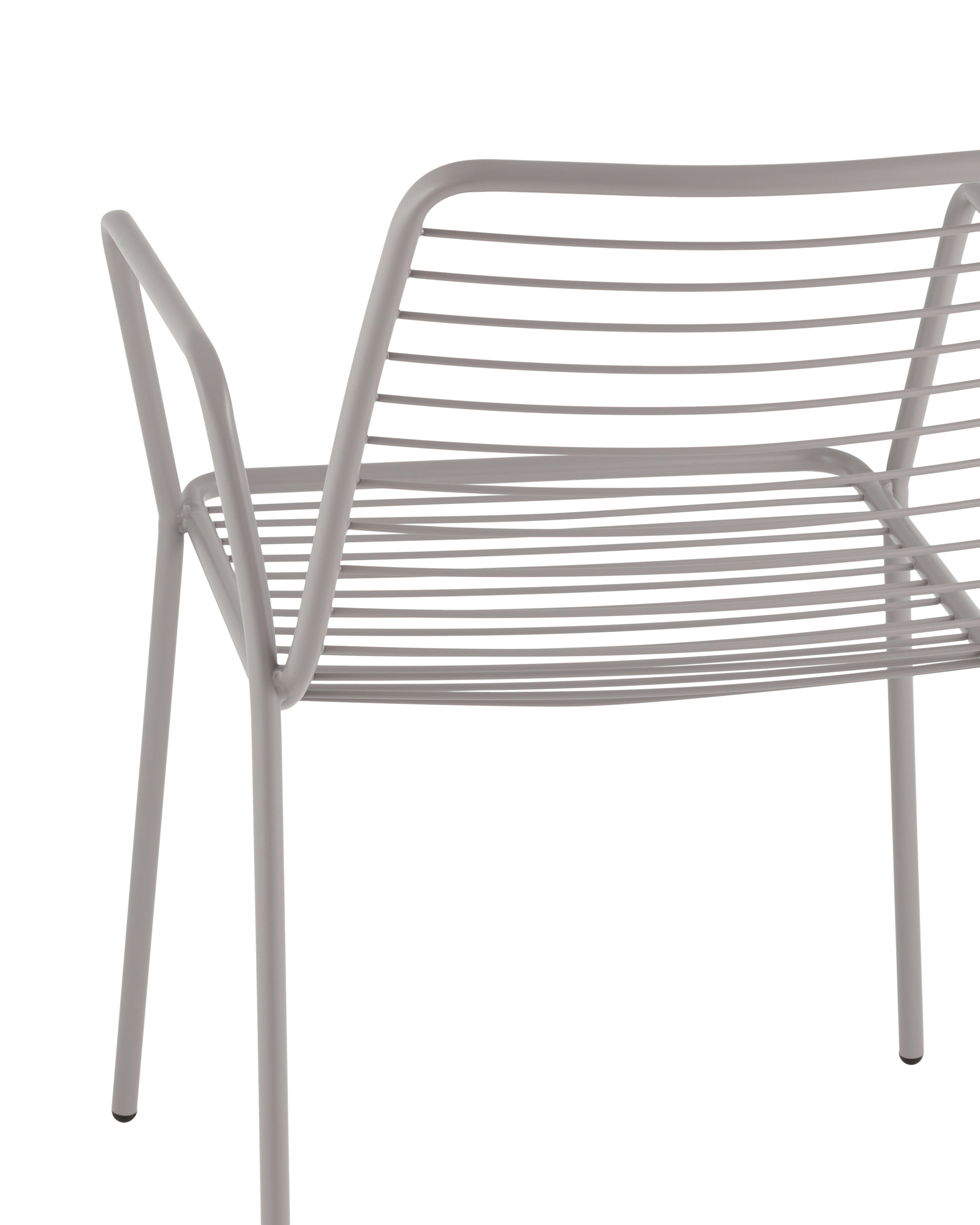 Стул с подлокотниками Дели металл серый Stool Group