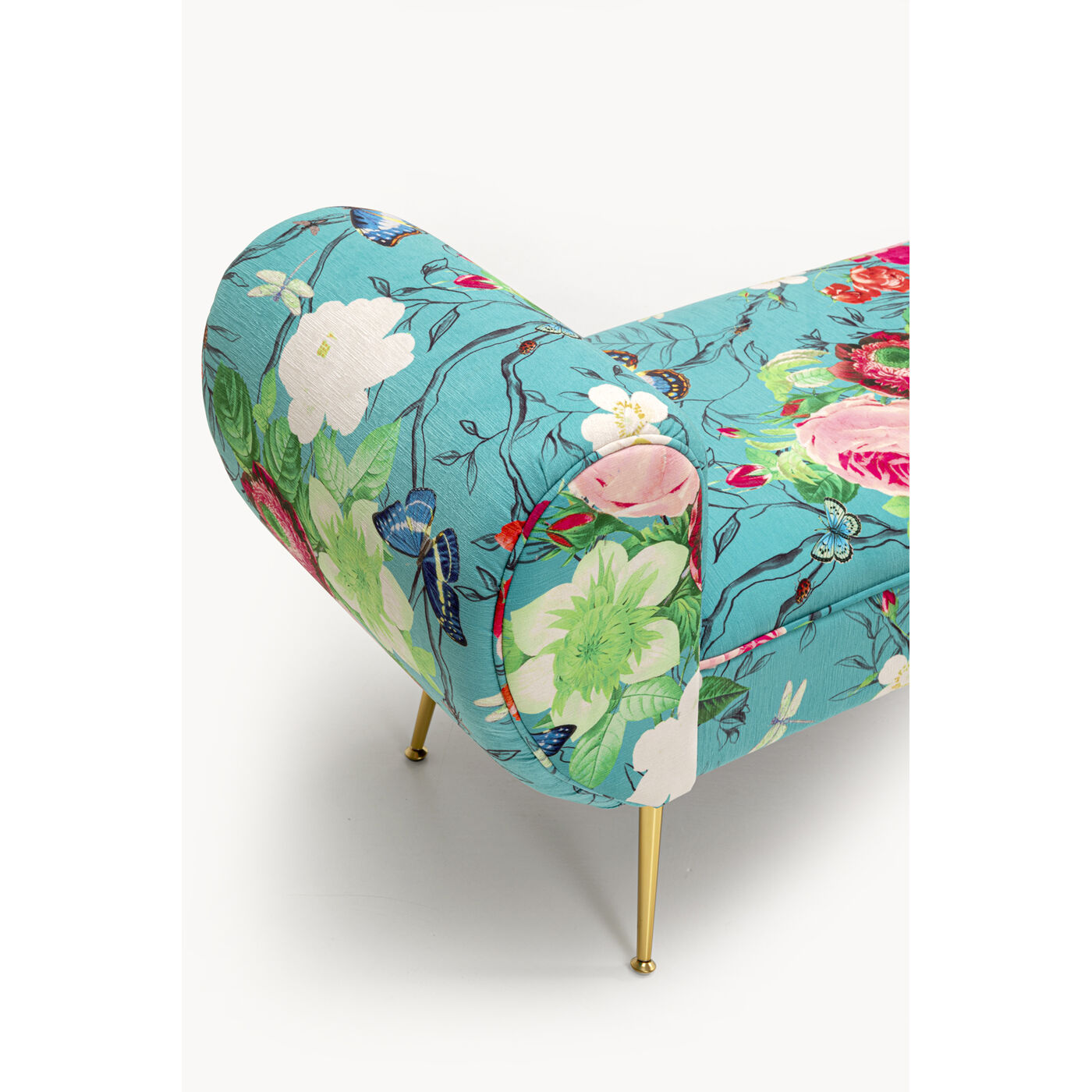 Скамья Trono Flower Fever Blue 140cm KARE 71150