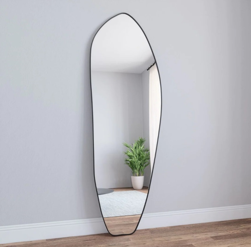 Organic XL Black Зеркало в полный рост в раме Smal Art-Zerkalo SM125BL