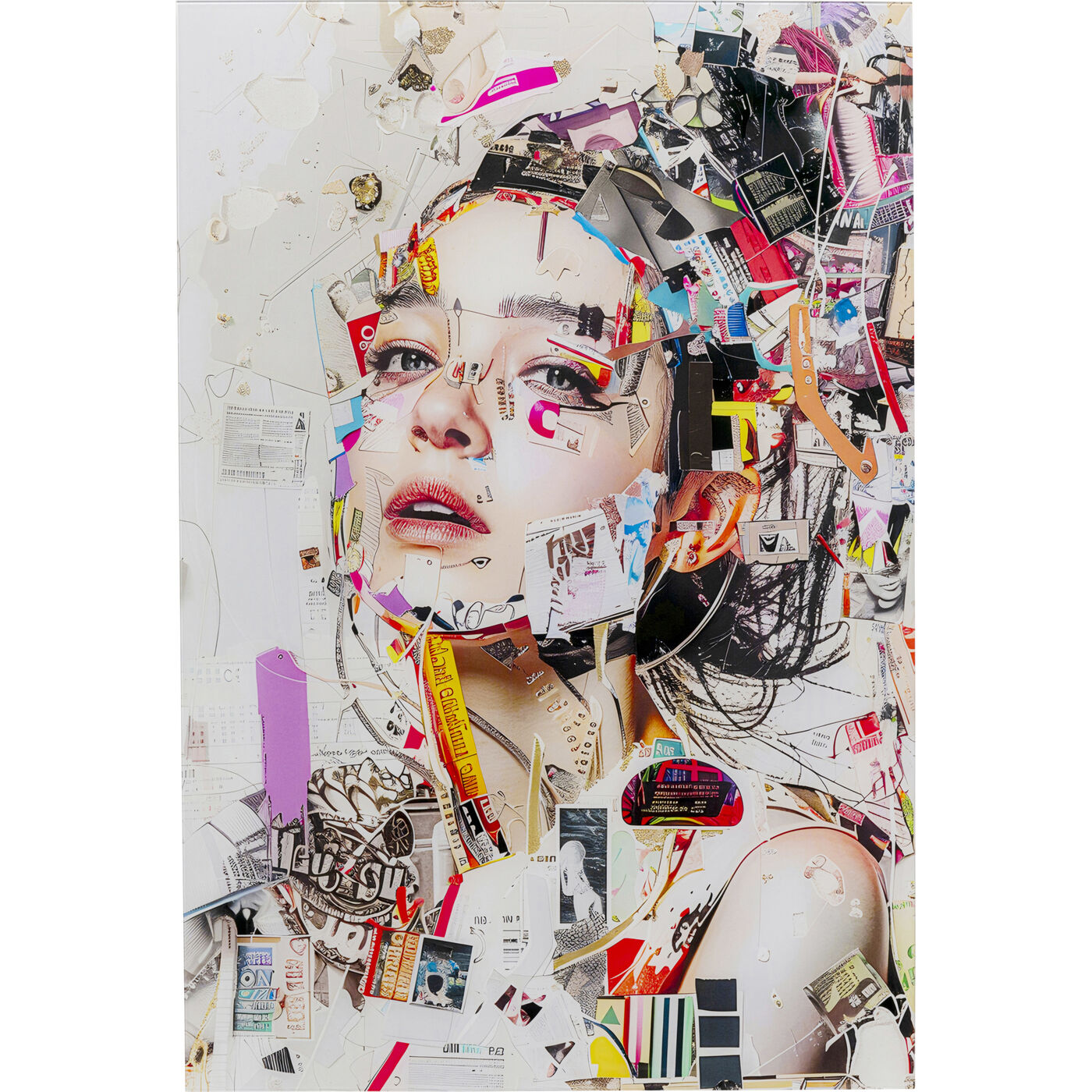 Картина стеклянная Artsy Portrait Side 80x120cm KARE 57671