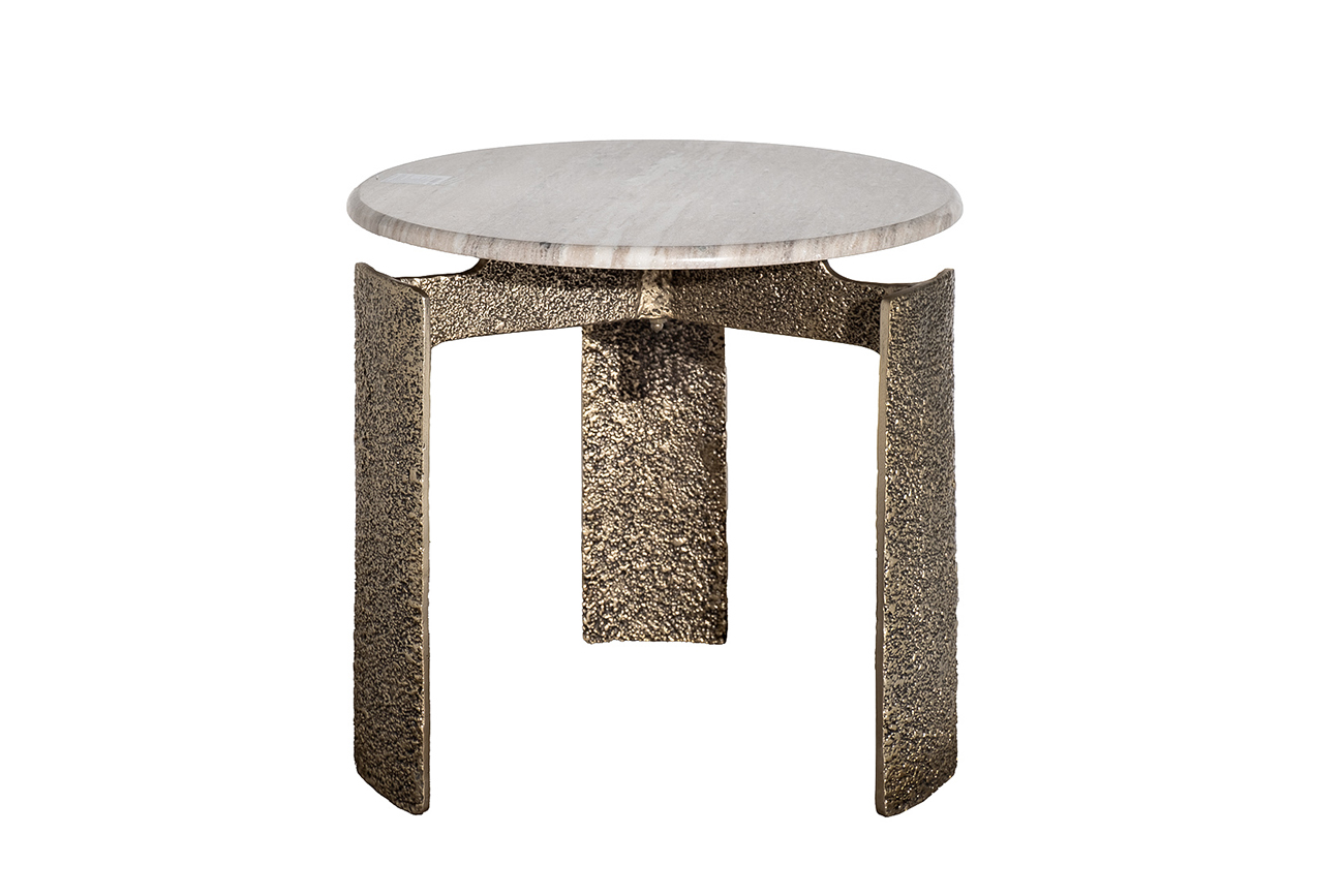 Стол журнальный мраморный d60*63 Garda Decor 69-23305