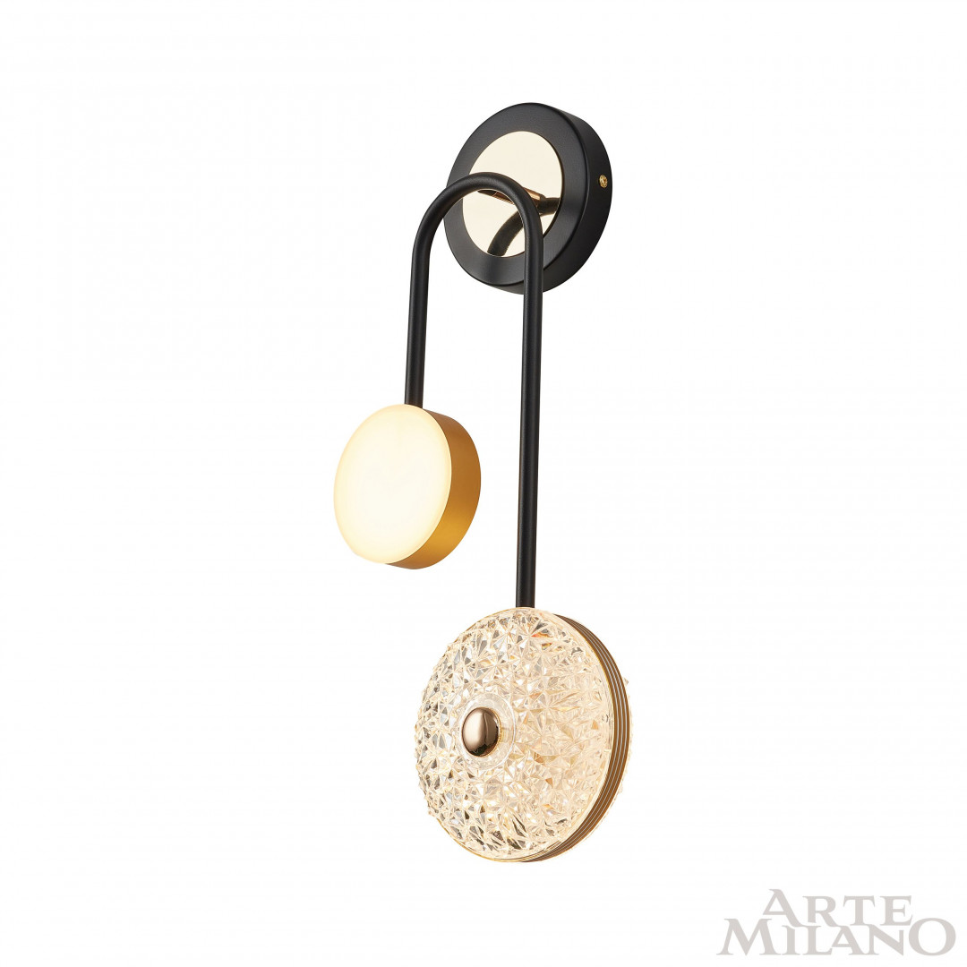 Бра светодиодные 279169/2B BK/GD Arte Milano