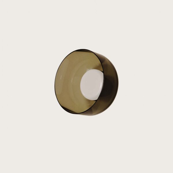 Настенный светильник Ipon черный металл плафон smoked Greenish brown Aromas del Campo