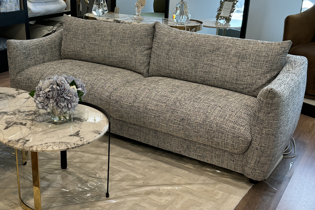 Диван трехместный серый Garda Decor GY-08781
