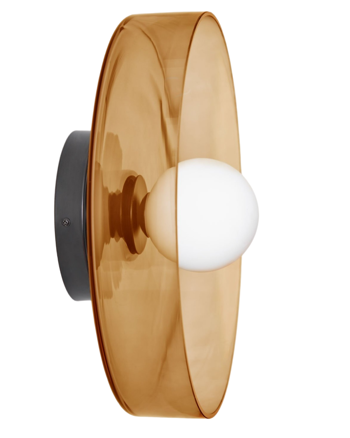 Настенный светильник с янтарным стеклом “Кассель” – Ø 35 см. Louvre Home LHLSC540324SWL