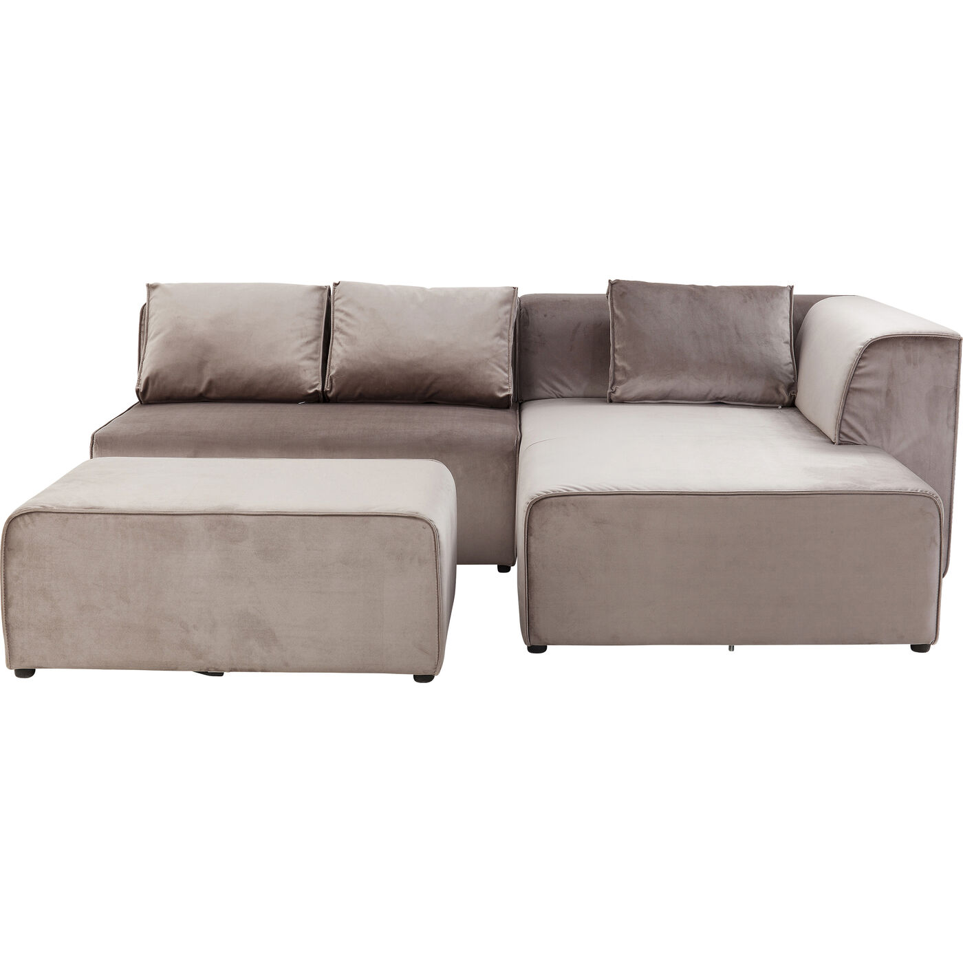 Диван угловой правосторонний Infinity Velvet Taupe Right KARE 83521