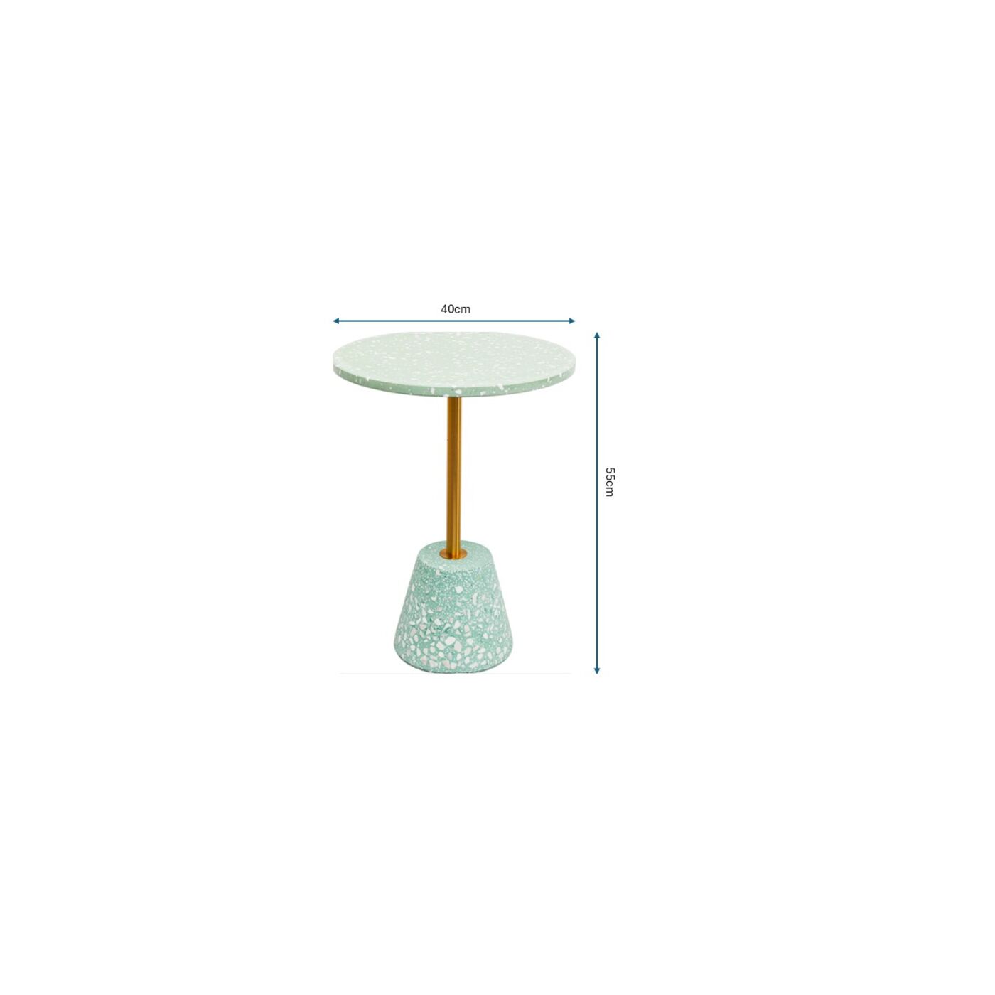 Приставной стол Amore Mint Ø40cm KARE 70265