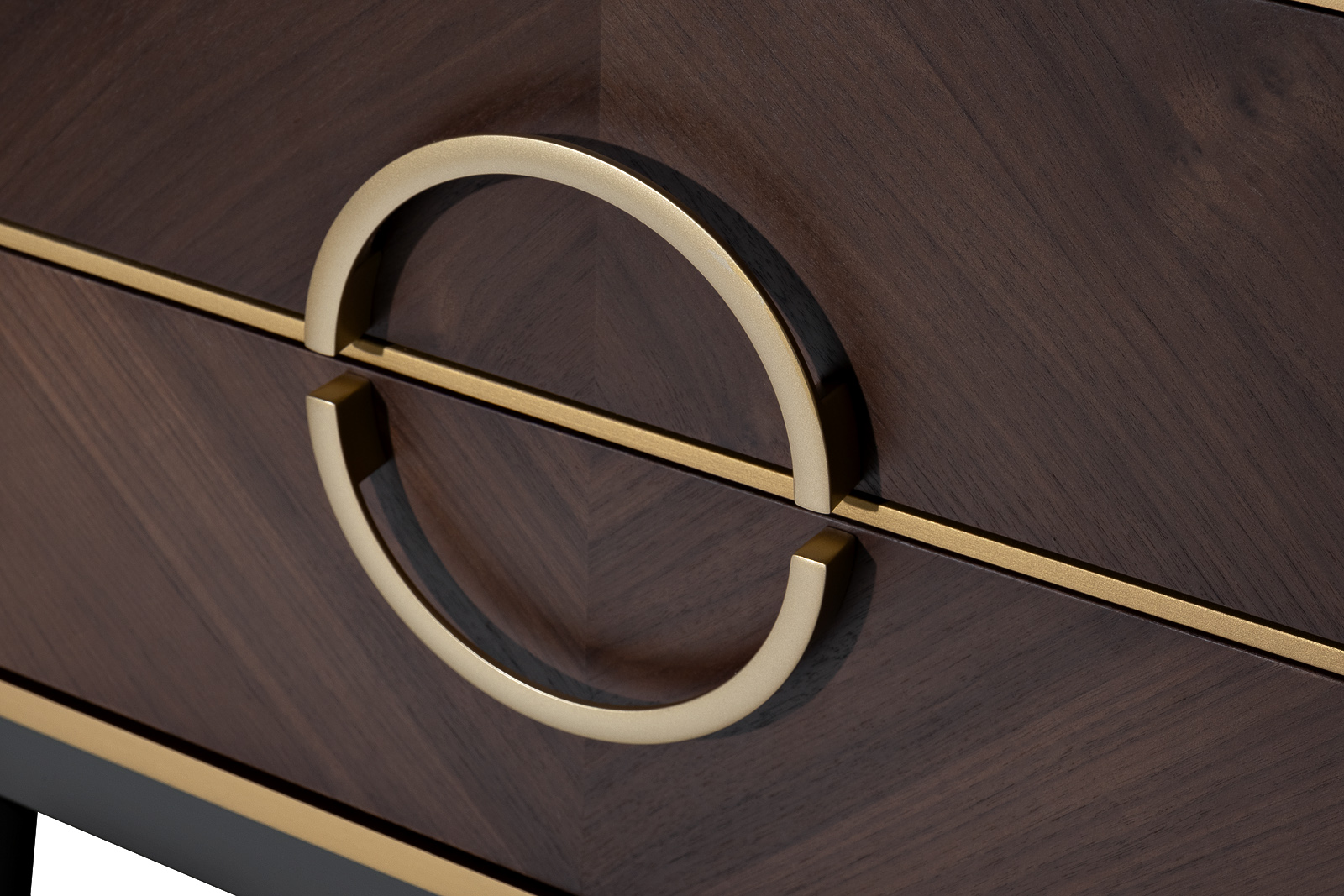 Тумба прикроватная шпон 2 ящика 60*60*40 Garda Decor 151SV-10001