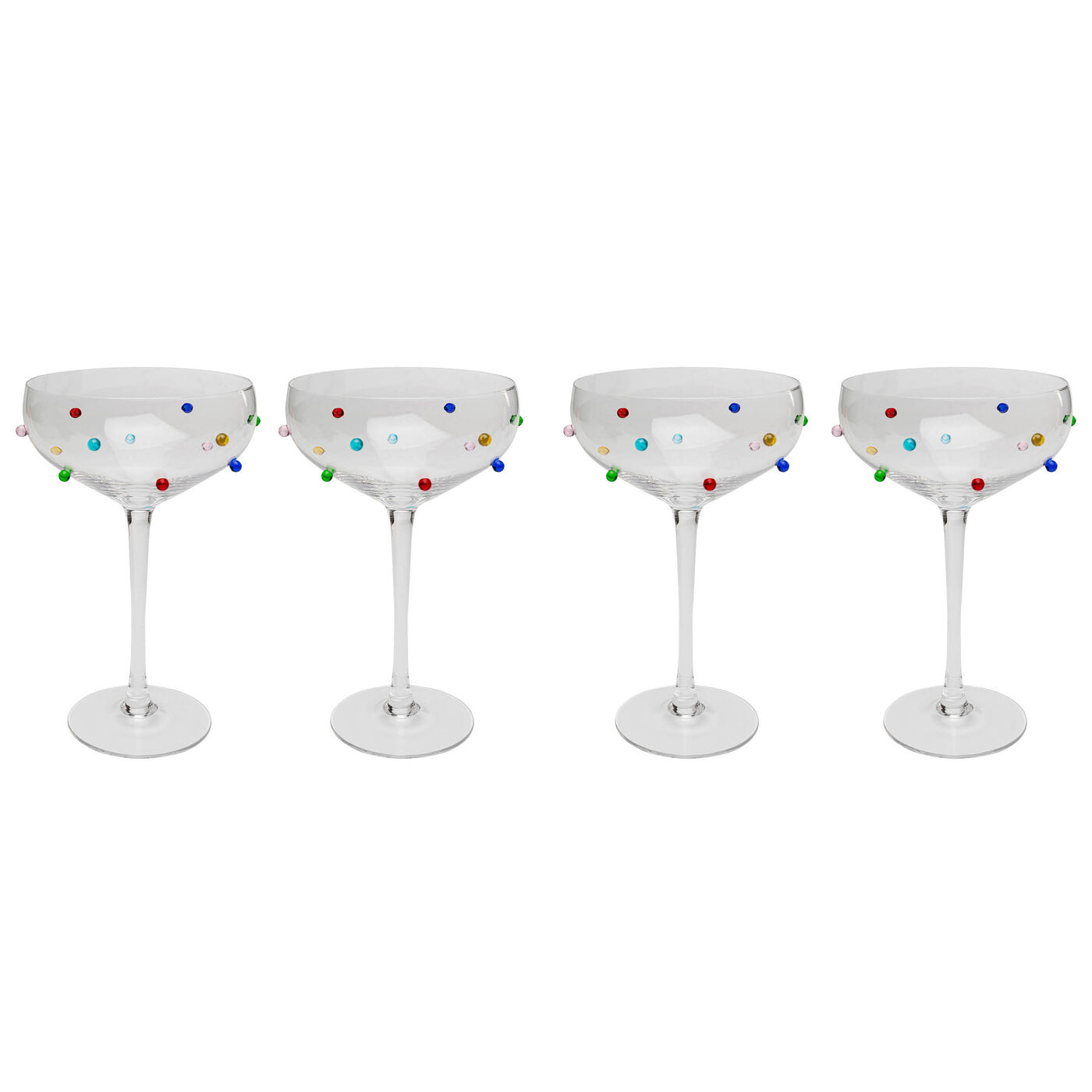 Коктейльный бокал Party Dots 19cm (4/part) KARE 47196