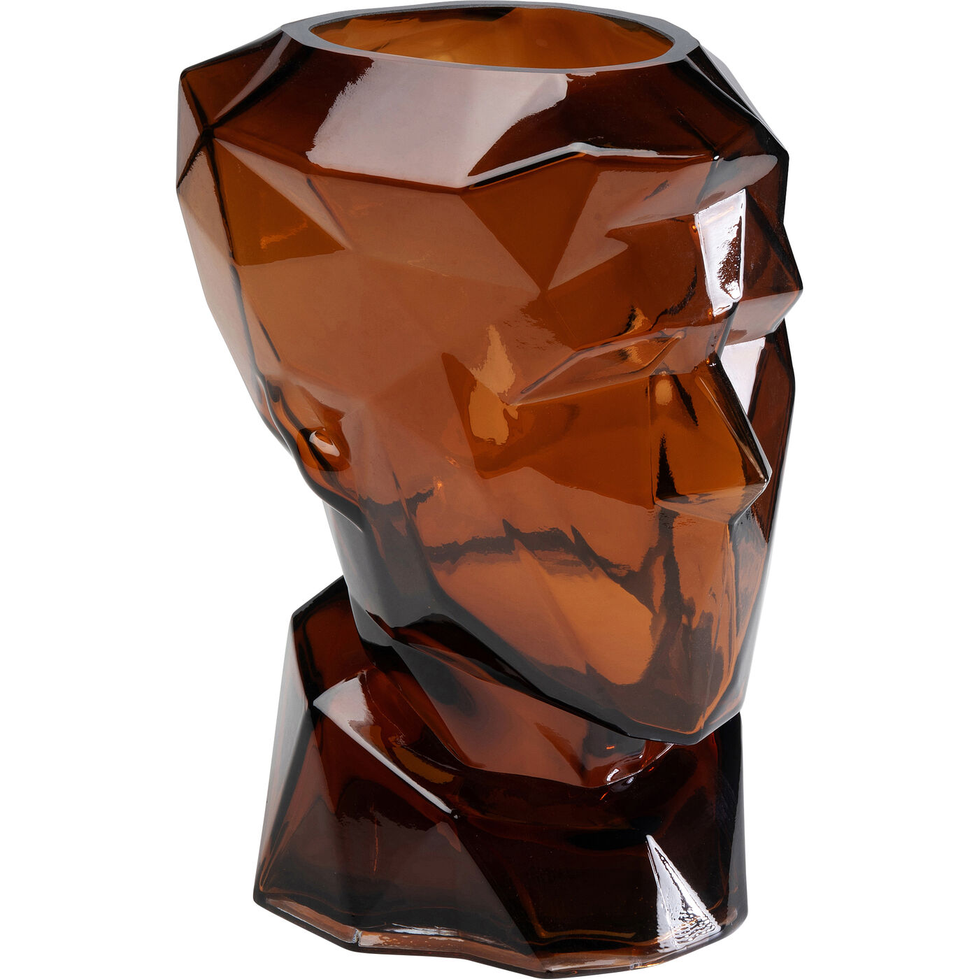 Ваза Prisma Face Brown 30 см KARE 56189