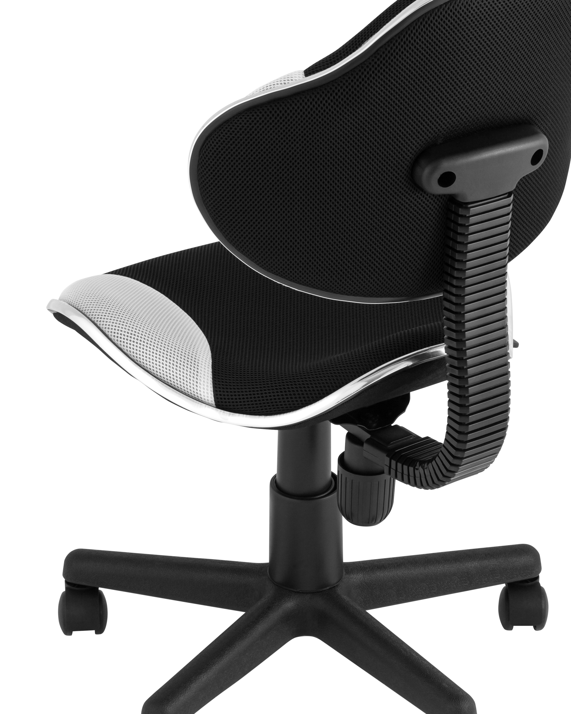 Стул офисный QZY черно-белый Stool Group