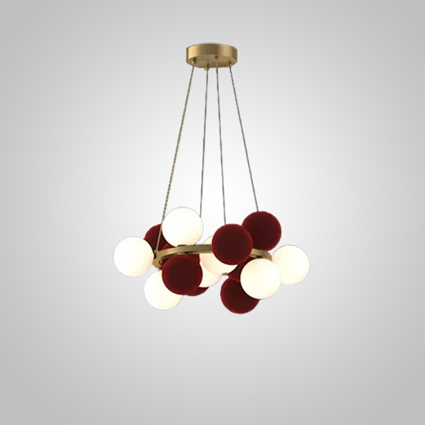 Кольцевые люстры и светильники LATTE D60 Burgundy by ImperiumLoft
