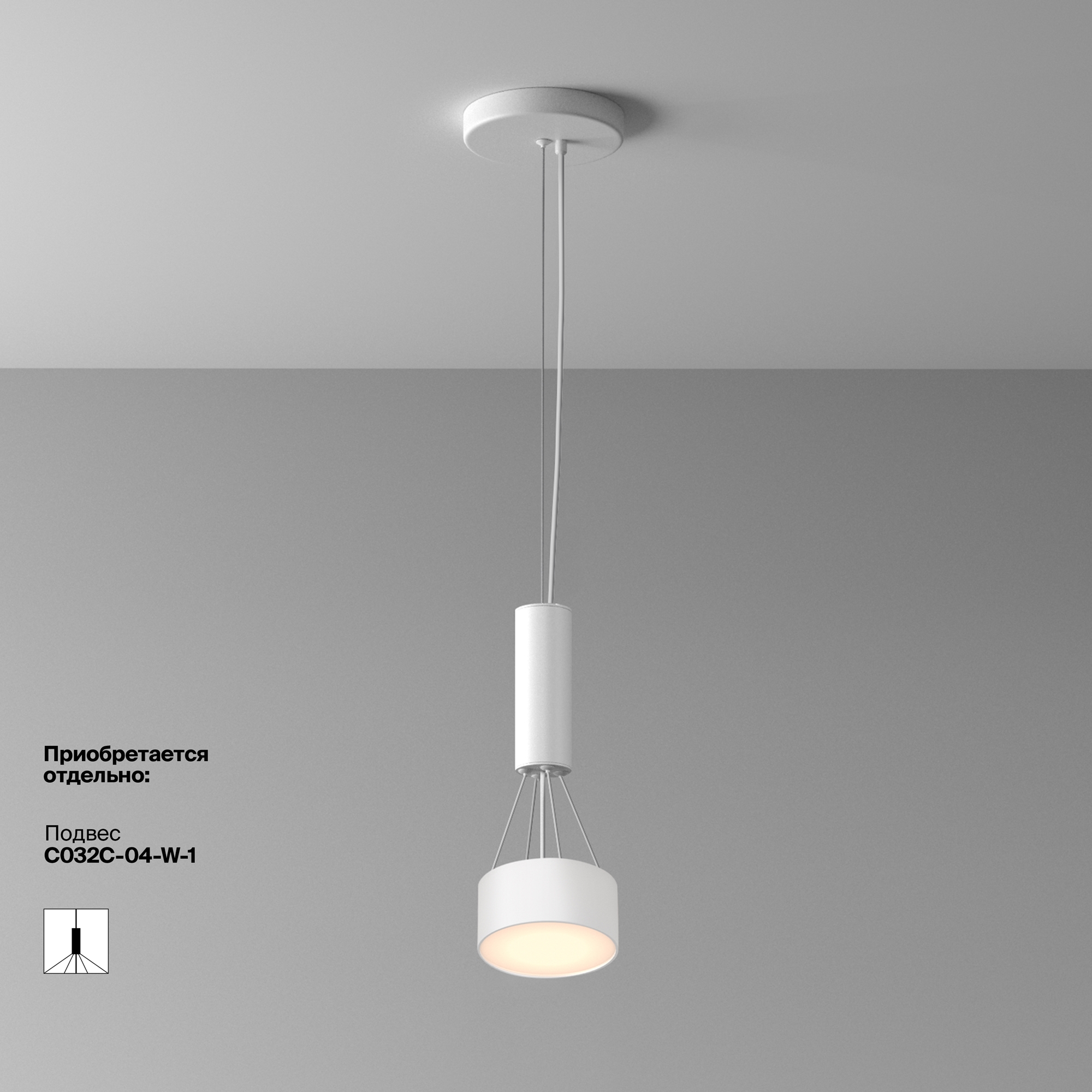 Потолочный светильник Technical C032CL-12W2.7K-RD-W