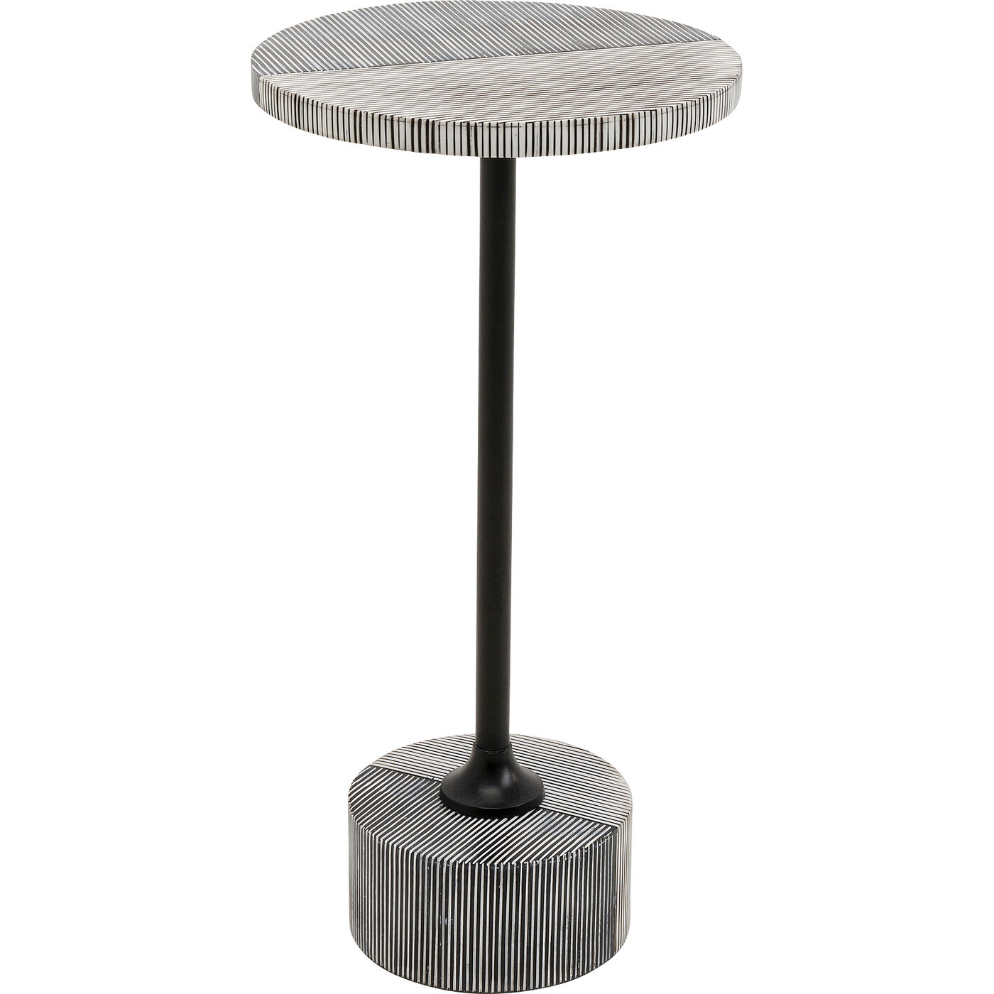 Стол приставной Domero Double Black Ø25cm KARE 71121