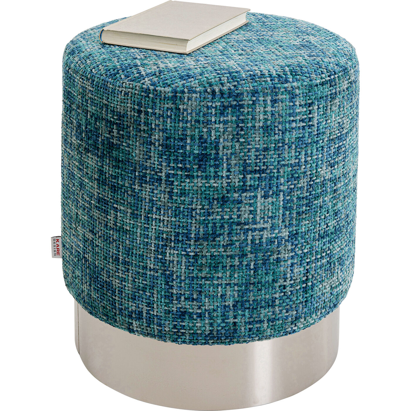 Пуф Cherry Dining Silber Light Blue Ø39cm KARE 70537