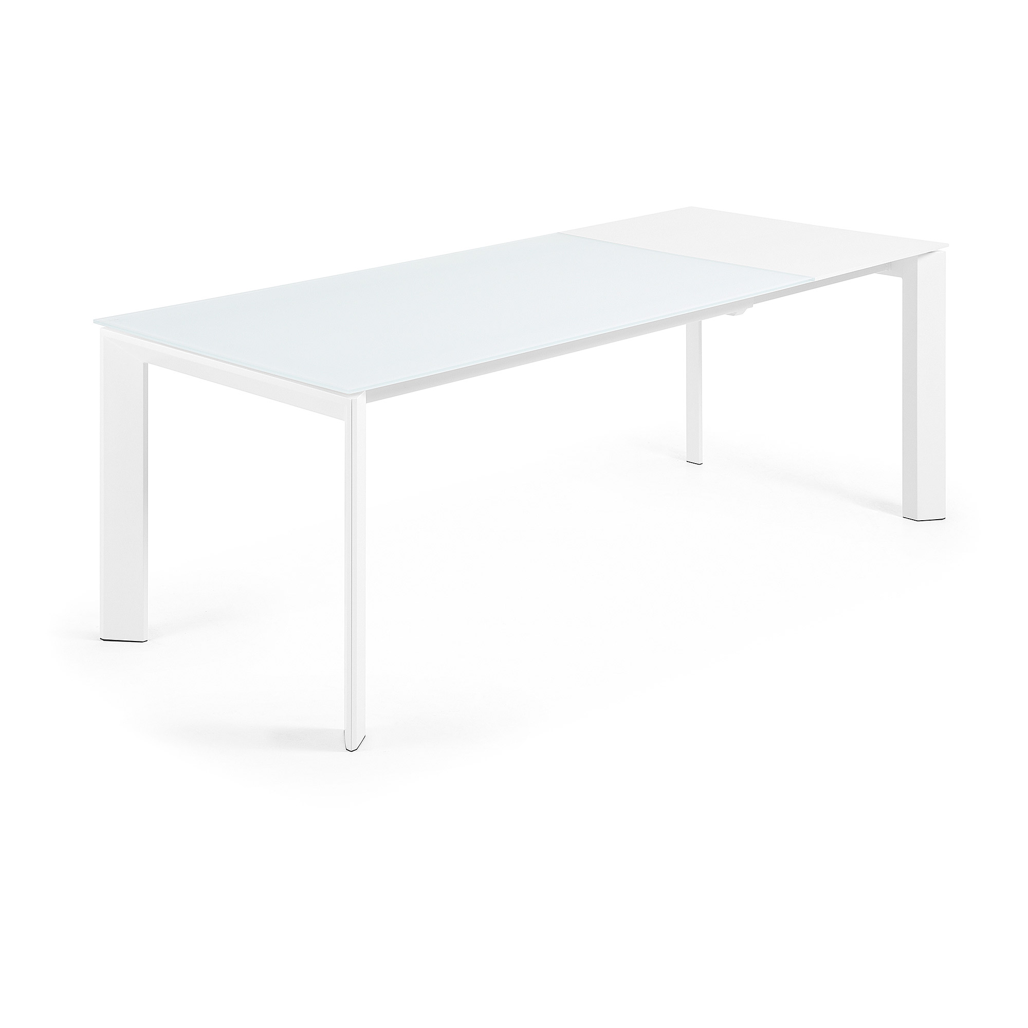 ATTA Стол 160 (220) x90 белое стекло La Forma (ex Julia Grup)