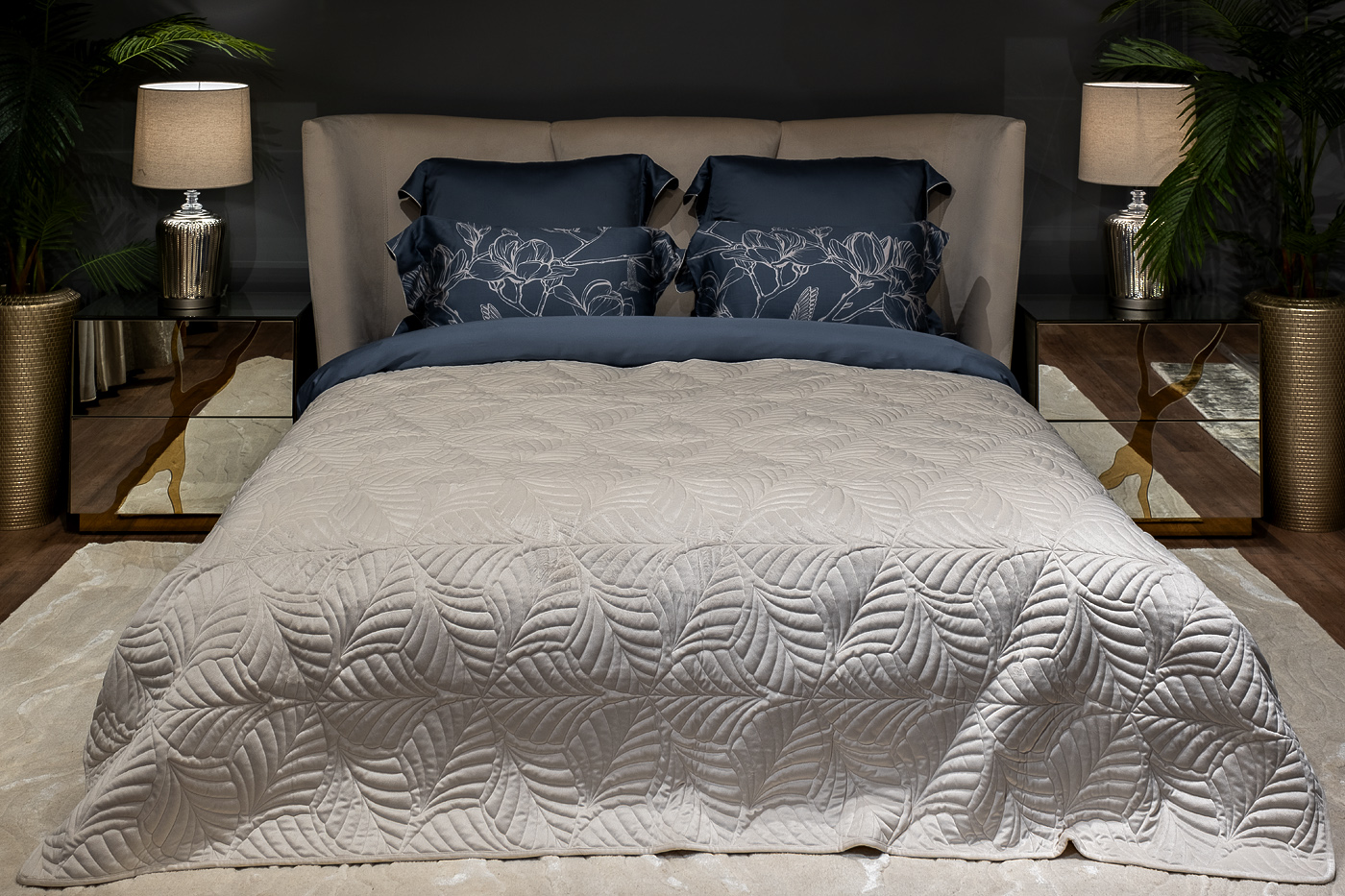 Покрывало Флора кремовое Garda Decor 177HON-60260