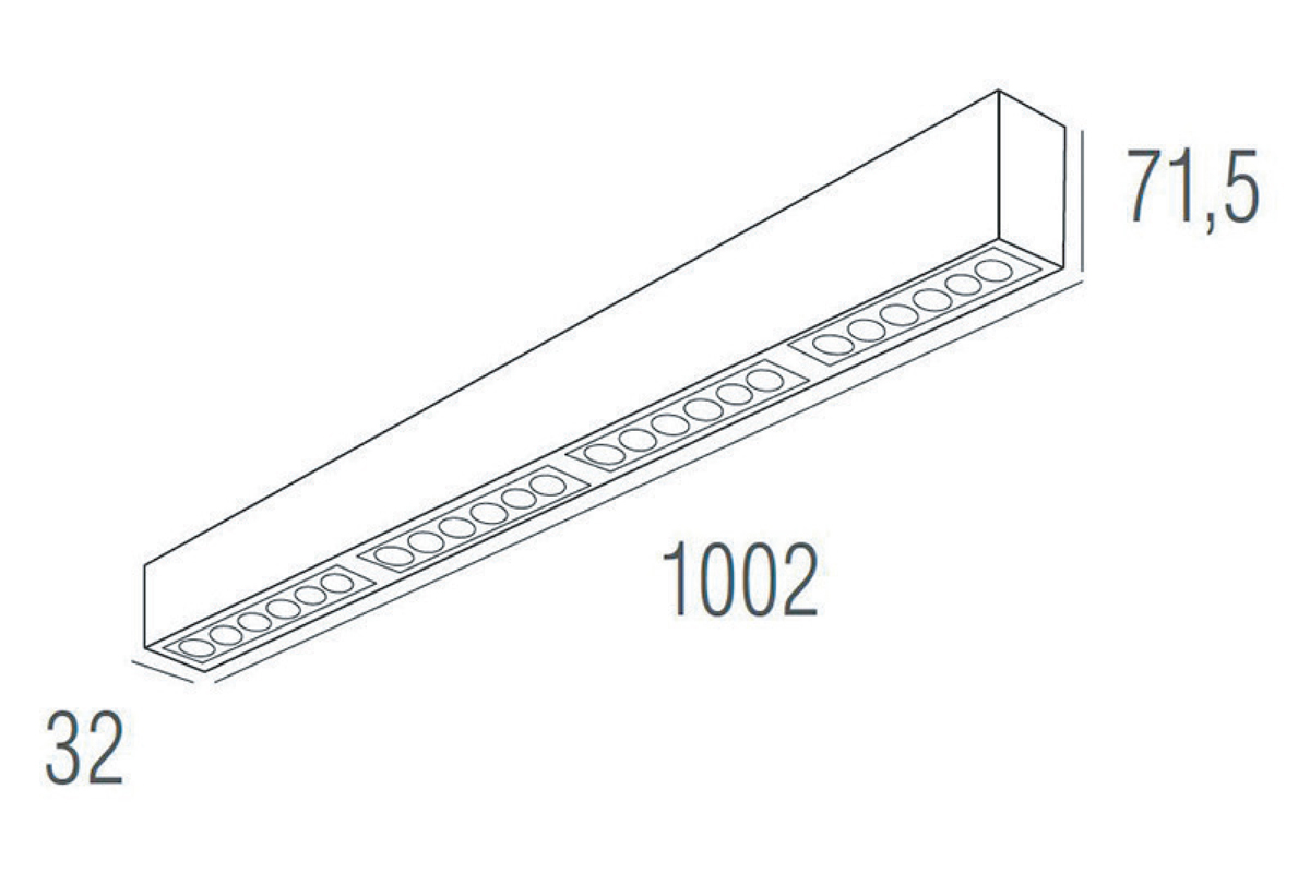 Подвесной светодиодный светильник Donolux DL18515S121W24.48.1000BW