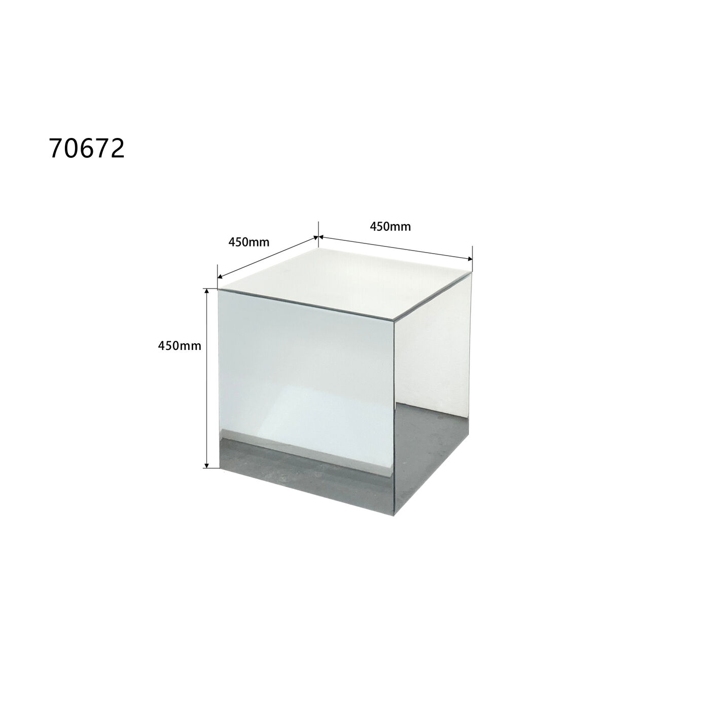 Стол приставной Luxy 45x45cm KARE 70672