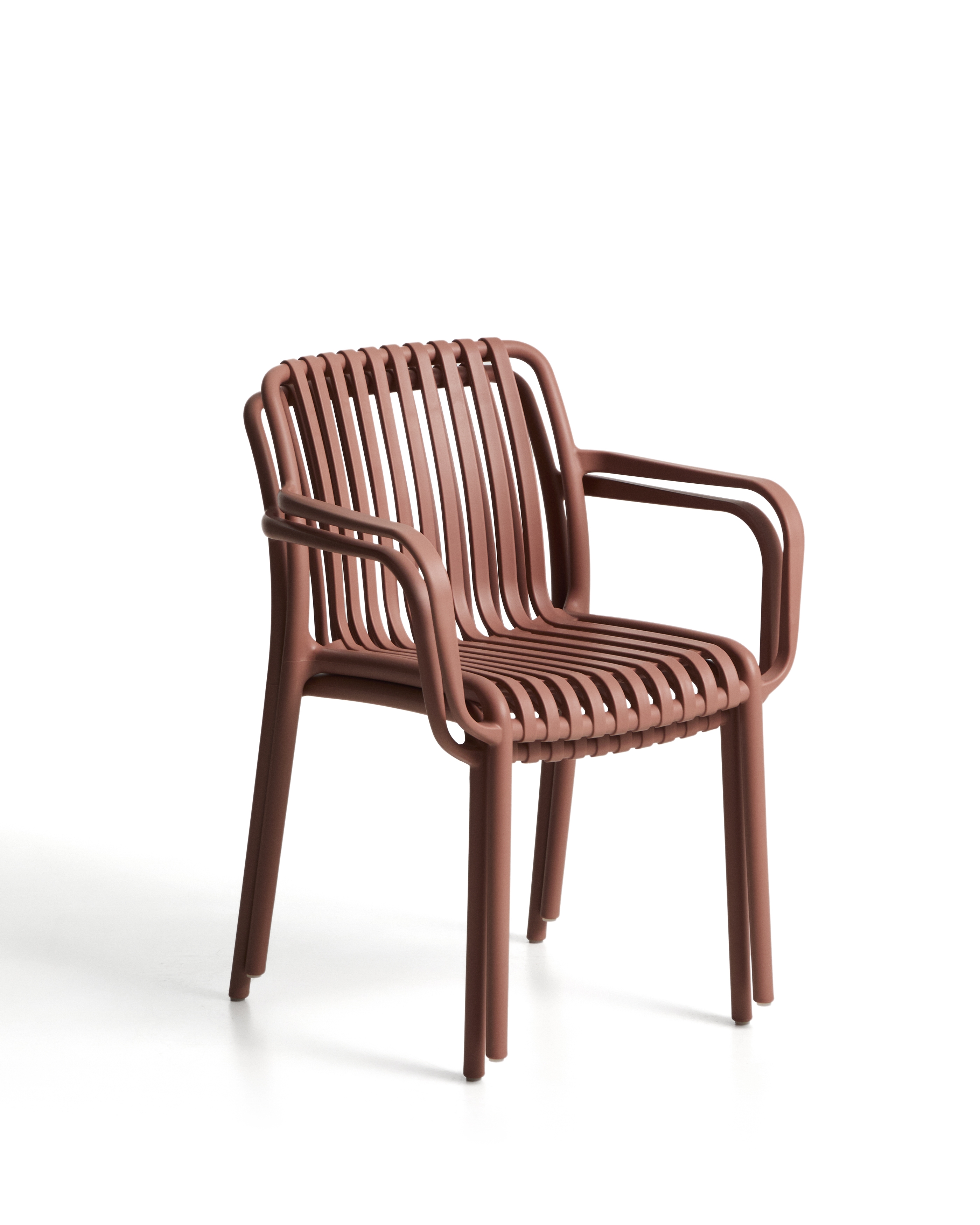 Уличный стул Isabellini из пластика терракотового цвета La Forma 482253